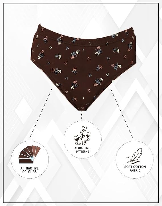 51+fGFBCH4L nuovva Women Cotton Underwear Combo Pack of 6 | 100% Soft Cotton Hipster Panties for Women | Breathable Floral Printed Ladies Innerwear | Stretchable Comfortable Everyday Wear Panty