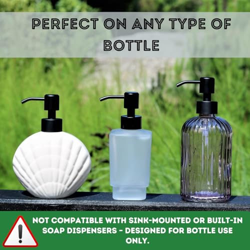 Image of Soap Dispenser Pump Replacement Head Stainless Steel 28mm