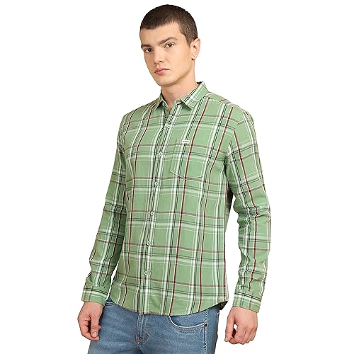 Image of Wrangler Men's Checkered Blue Shirt