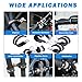 3/4 Inch Stainless Steel Adel Clamp, 26 Pcs Heavy-Duty Insulated P Clamps with Rubber Cushion, Cable-Clamp-Kit for Automotive Brake Lines, Industrial Machine Wiring & Workshop Use (10 pack 19mm)