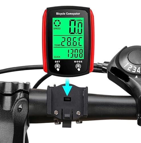 Velocímetro Para Bike Bicicleta Com Luz Noturna Ciclocomputador Velocimetro Bike Bicicleta Led Visão