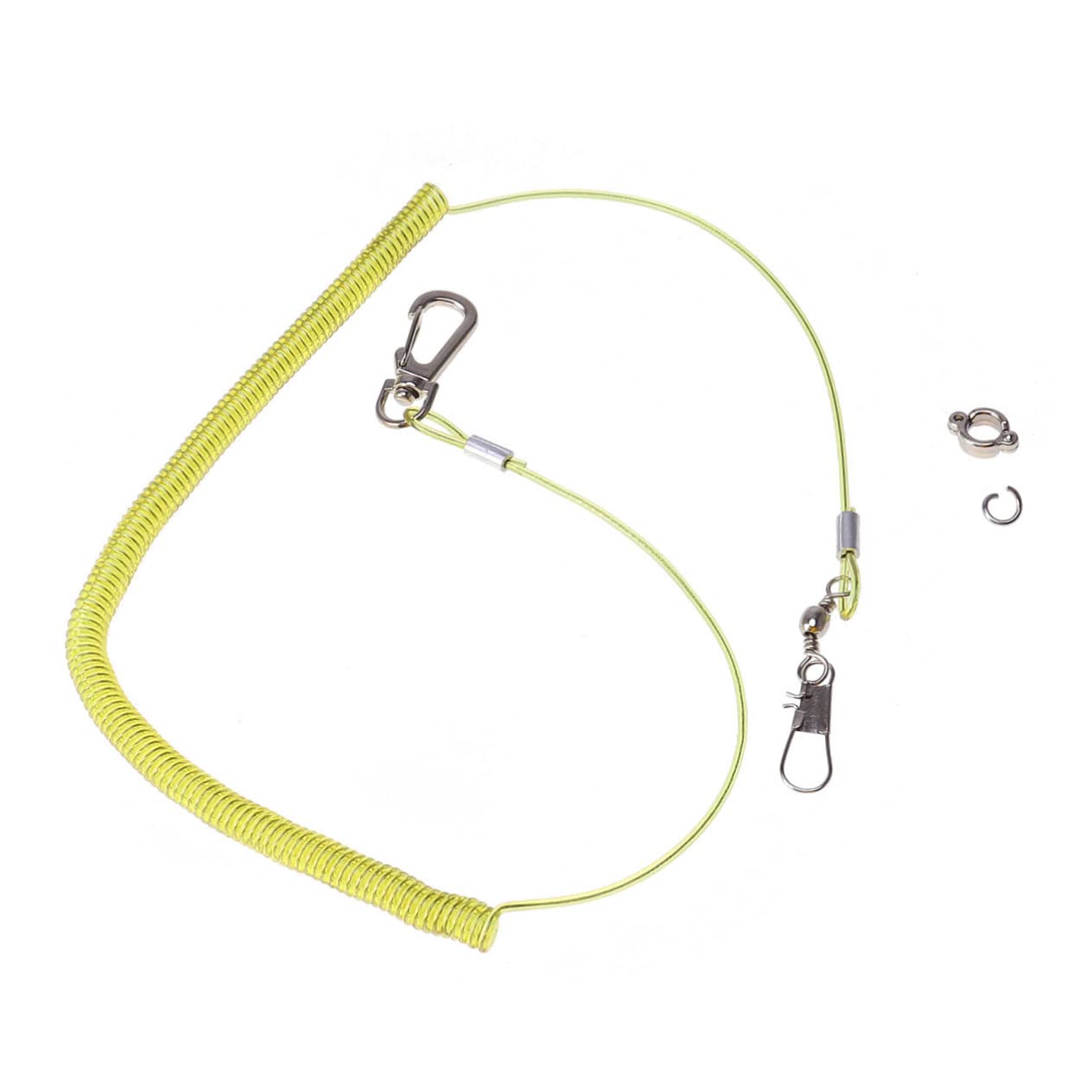 BESPORTBLE Strong Plastic Steel Wire Bird Harness Parrot Leash 6 Claw Rings Training Rope for Parrot Bird Leash Random Color