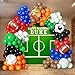 Sports Balloon Arch Kit,154Pcs Colorful Balloon Garland with Football,Basketball,Soccer,Baseball Foil Balloons for Ball Games Day Theme Baby Shower Rugby All Sports Birthday Party Decorations