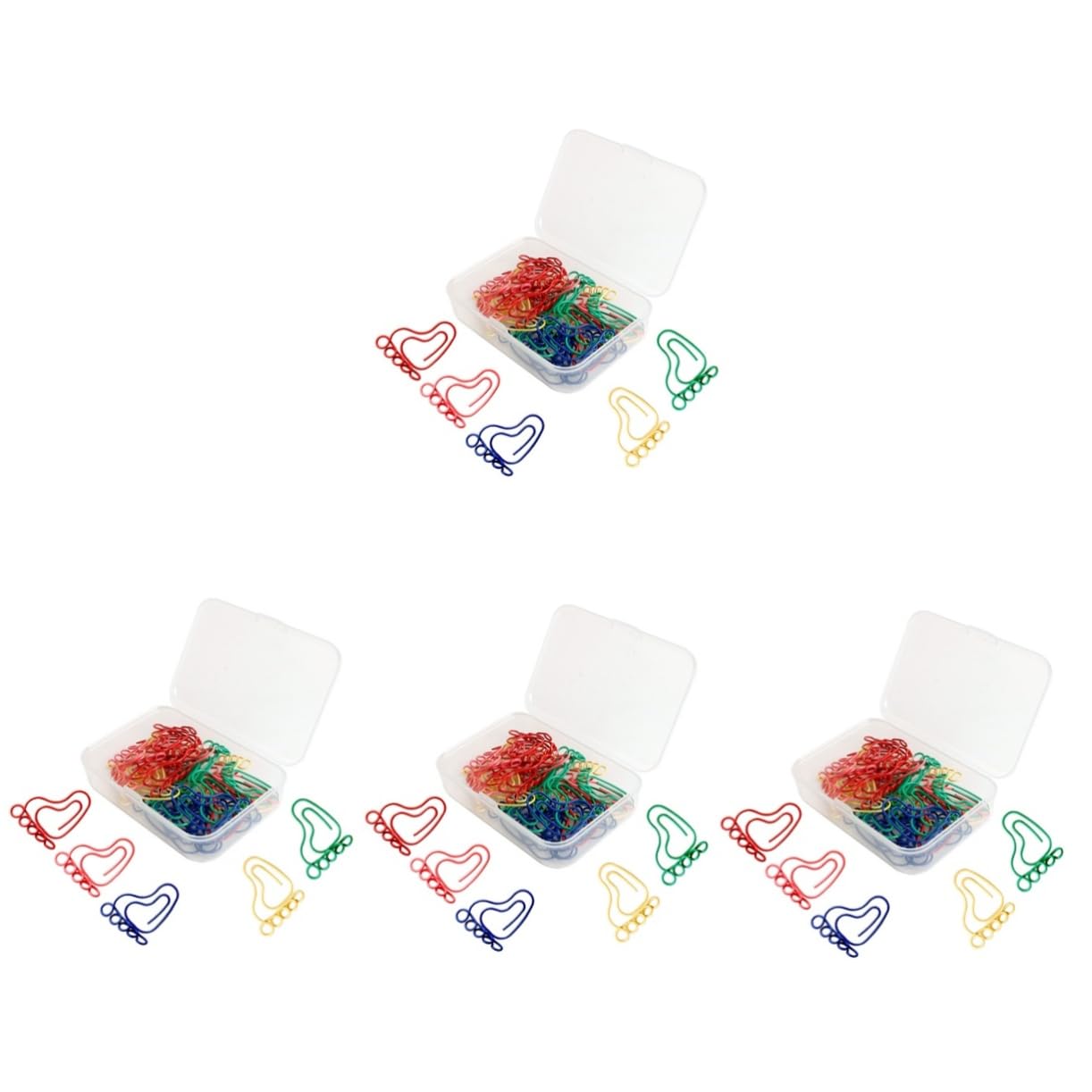 120 Piezas Clip De Papel De Pies Pequeños Pinzas Para Bloc De Agenda Clips De Papel Surtidos Clips De Papel En Forma De Pie Clips De La Carpeta Nota Clips Metal SHINEOFI