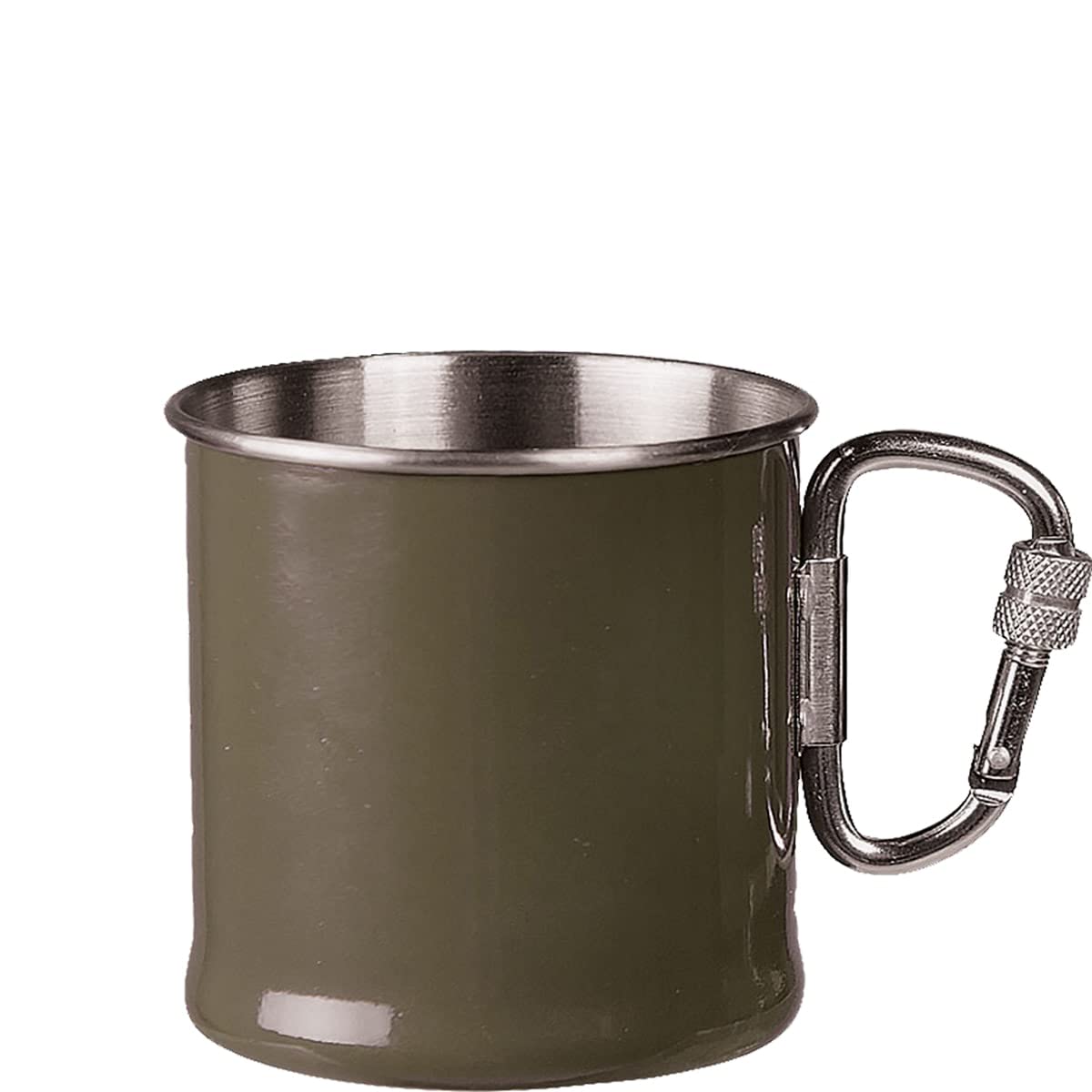 Mil-Tec Carabiner cup made of steel (Olive/250 ml) โ image 1
