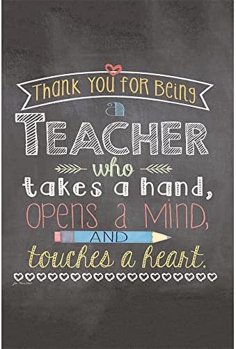 Tree-Free Greetings EcoNotes 12-Count Notecard Set With Envelopes, 4 x 6 Inches, Teacher Mind and Heart Themed Teacher Gift Art (56219)