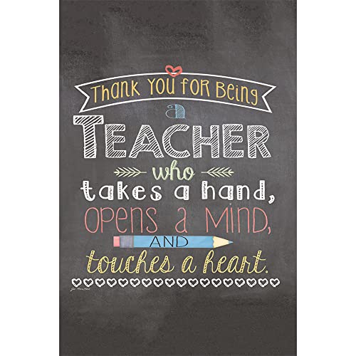 Tree-Free Greetings Econotes 12-Count Notecard Set With Envelopes, 4 X 6 Inches, Teacher Mind And Heart Themed Teacher Gift Art (56219) #TOP3