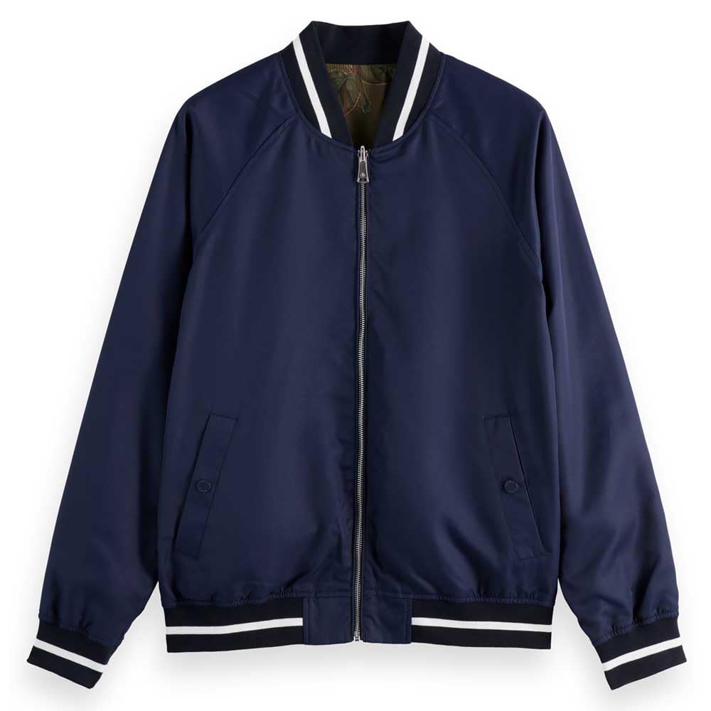Scotch & Soda Men's Reversible bomber Jacket, Navy 401,
