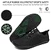 Imagen de Geweo Unisex Zapatillas Barefoot Hombre Mujer Zapatos Barefoot Minimalistas Transpirables Zapatillas Trail Running Fitness con Pies Anchos Zapatillas Caminar con Suela Zero Drop Negro 43EU