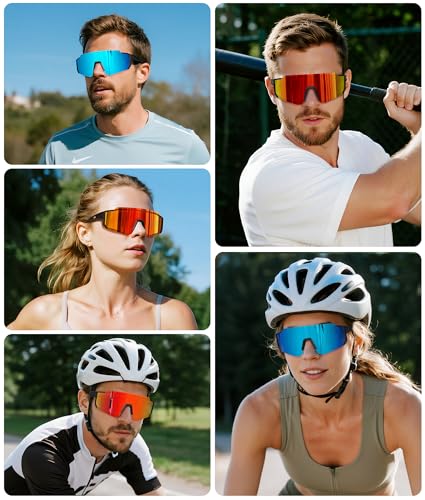 image for STORYCOAST Sports Running Sunglasses for Men Women Cycling Driving Fis