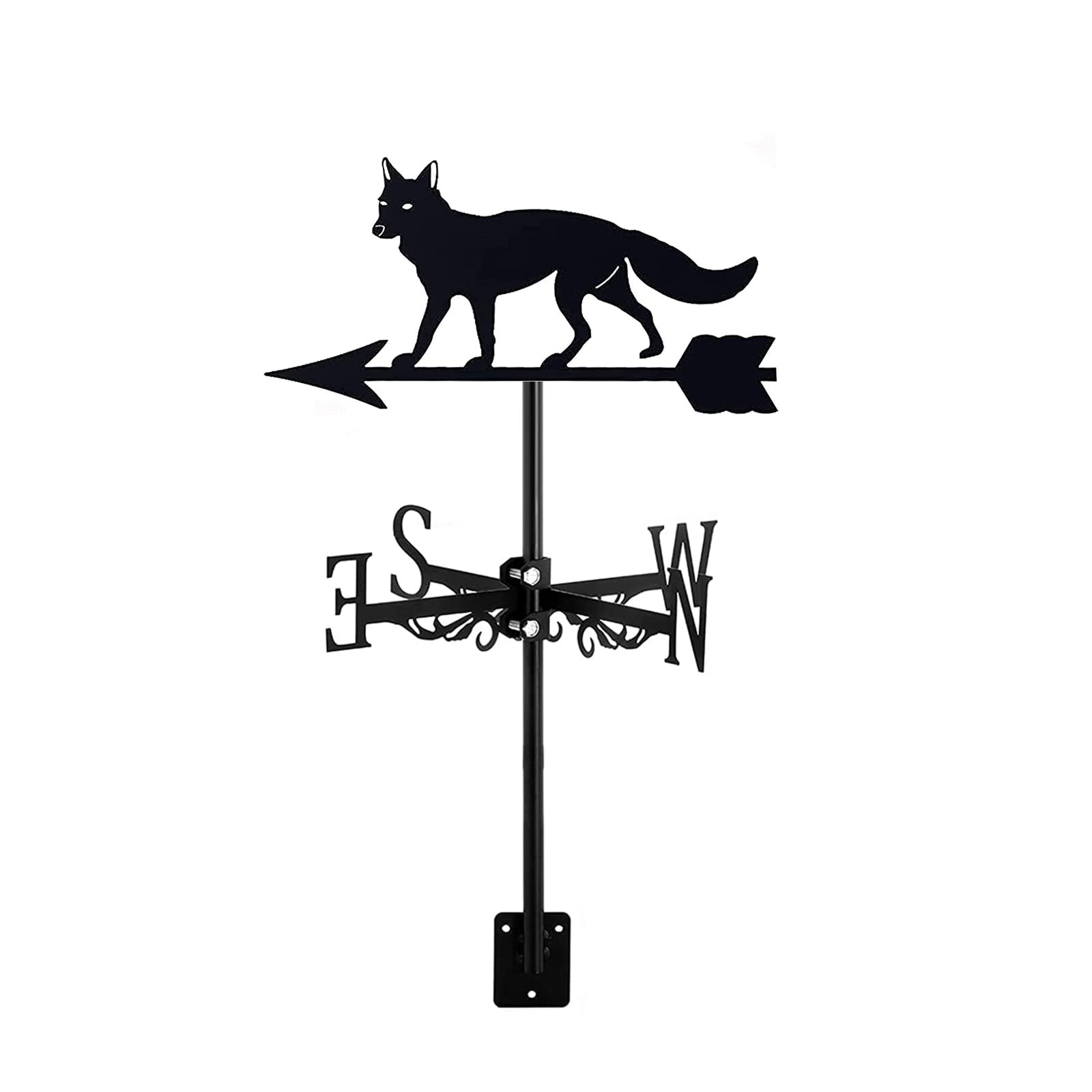 Girouette en métal chien pour toit et jardin BrolEo