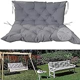 Cojines de Banco de Madera Impermeables con Respaldo, Exterior/i