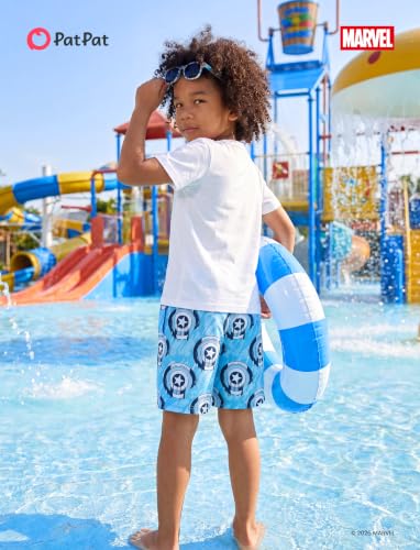Image of Disney Stitch Spiderman Star Wars Cars Toy Story Mickey Boy Swim Trunks UPF50+Swim Shorts Compression Liner & Quick-Dry 6M-9Y