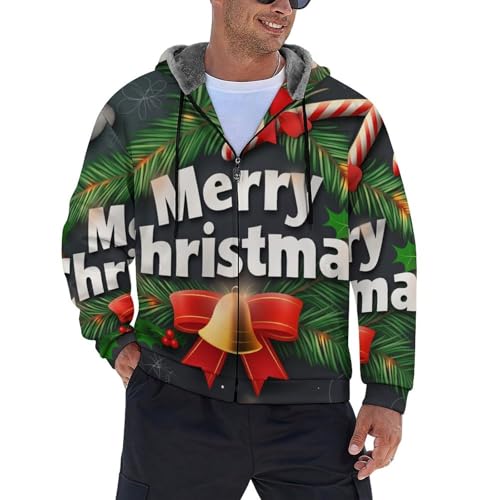 Sweat à capuche zippé pour homme motif canne à sucre pour briser la grisaille hivernale