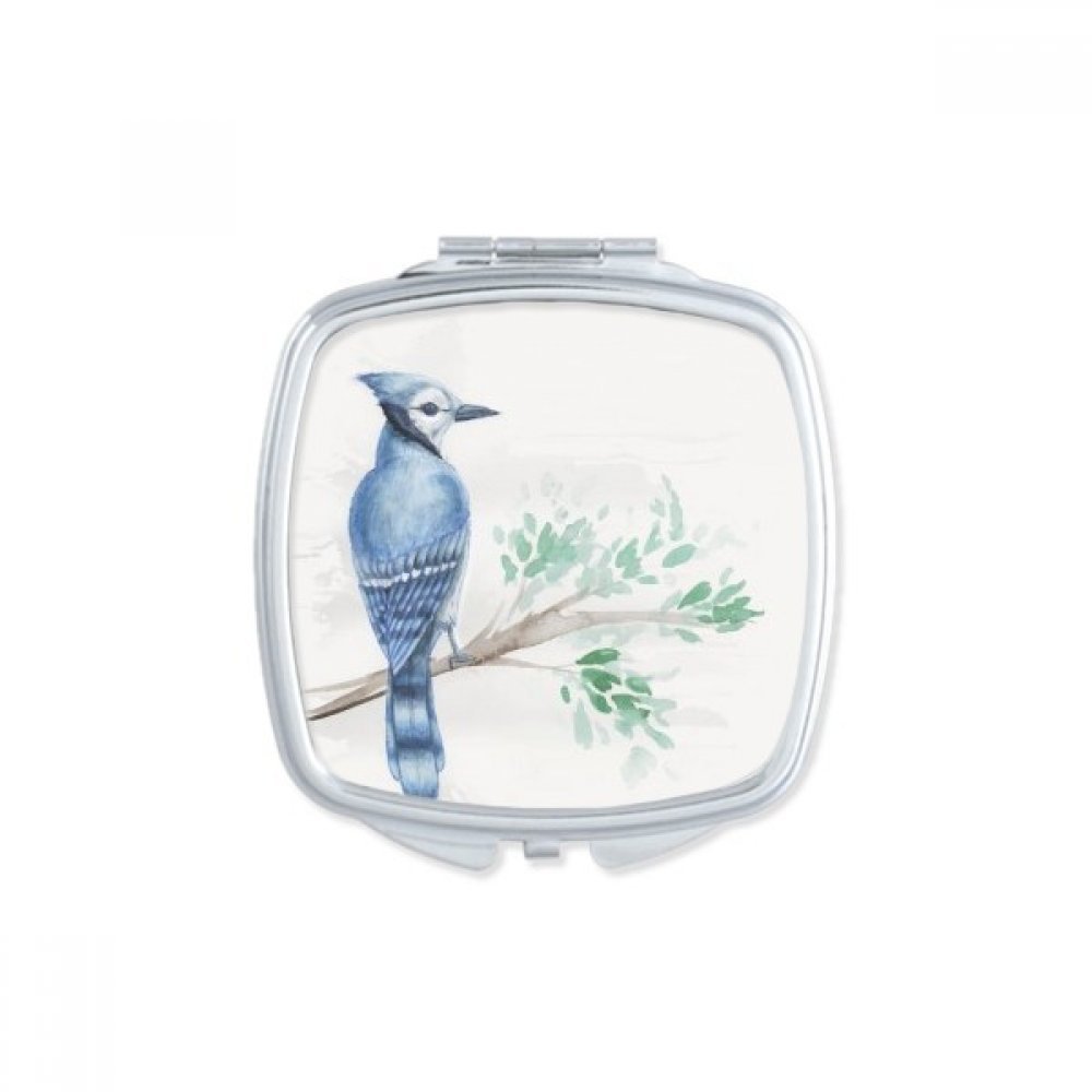 Miroir compact feuille et branche finitions soignées style artistique