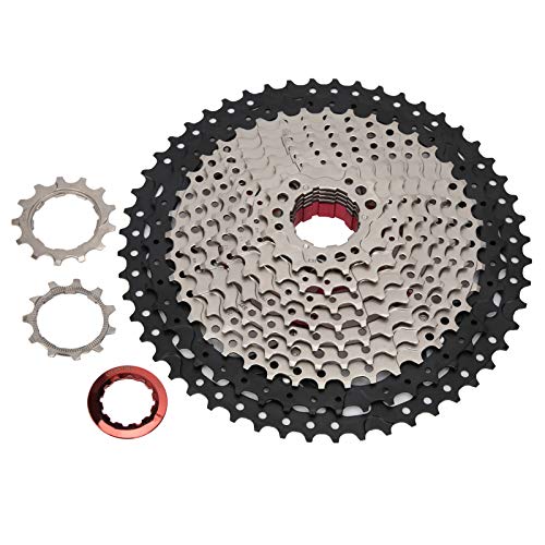 Bicicleta Volante de 11 velocidades 11 52T Tipo de tarjeta Piñón de casete Resistente a altas temperaturas Durable Ligero Diseño hueco Fácil instalación para bicicletas de montaña