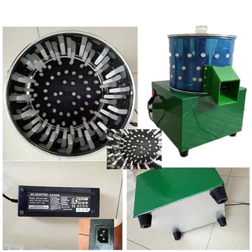 URJWAN Spiumatrice per Polli in Acciaio Inox da 20'', Depilatrice per Uccelli, Spiumatrice per Colombe, Macchina per Spiumatura, Spiumatrice per Quaglie, Spiumatrice per Pollame in Acciaio Inox - 4