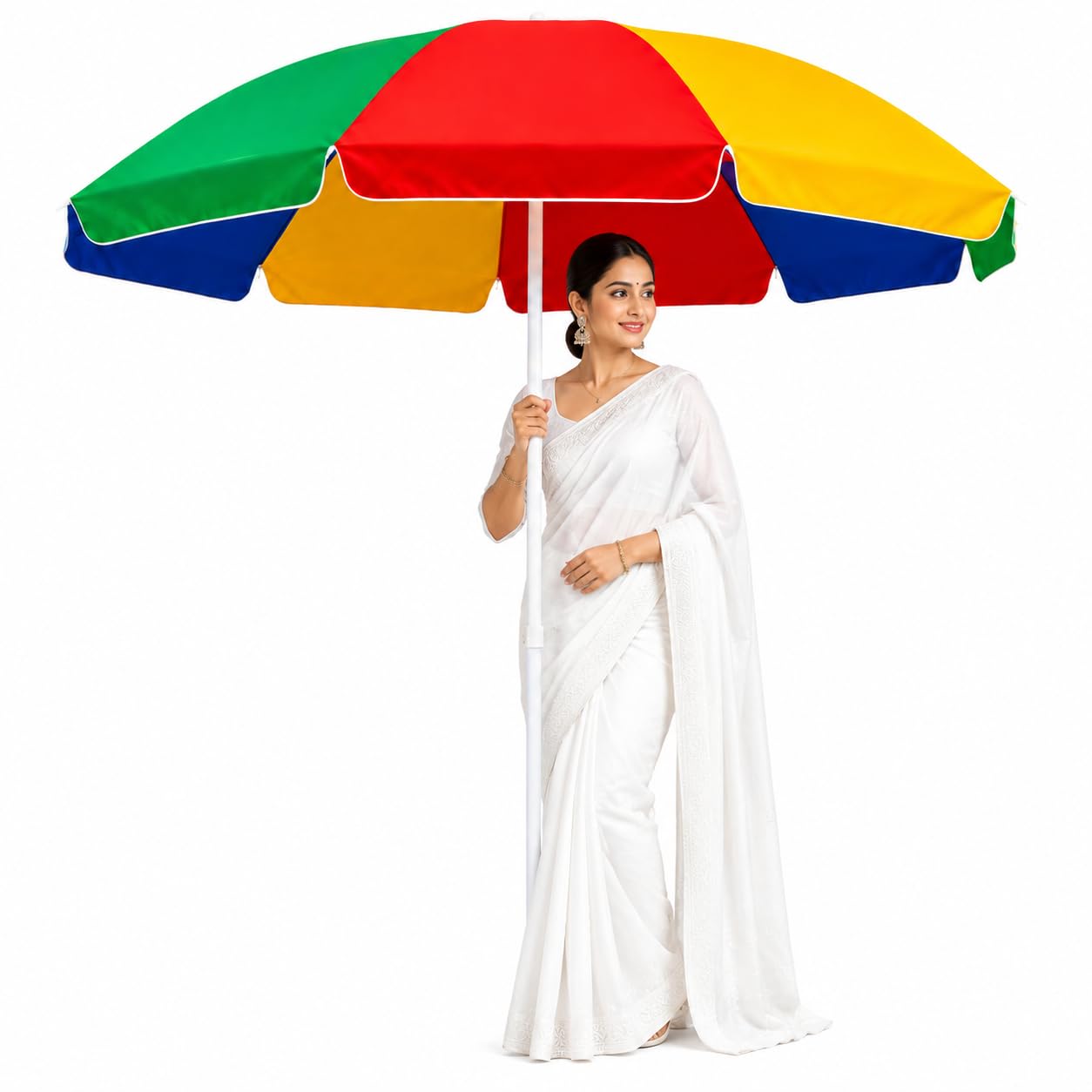 Garden Umbrella 7FT Outdoor Umbrella Garden Umbrella Terrace Shade Rooftop Use Poolside Use Outdoor Canopy Garden Use Backyard Use (Multicolor)-image-46