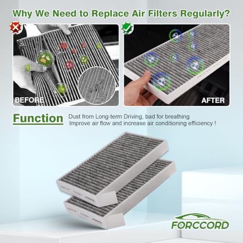 Image of 6-Pack Cabin Air Filters for Tesla Model Y 2020-2026 | for Model Y Refresh Juniper 2025-2026, Replace #165837500A 165837600A, Cabin Intake Filter Replacement Car Accessories