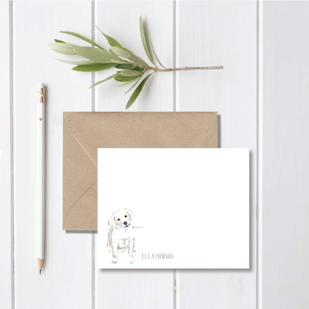 Labrador Gift Personalized Stationery Set