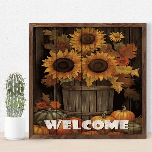 Panneau de motivation en bois encadré style ferme rustique chic