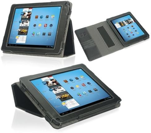 Coby Kyros MID8048 Case - Poetic Coby Kyros MID8048 Case [SlimBook Series] - [SlimFit] [Professional] PU Leather Slim Folio Case for Coby Kyros MID8048 8-Inch Tablet Black (3 Year Manufacturer Warranty From Poetic)