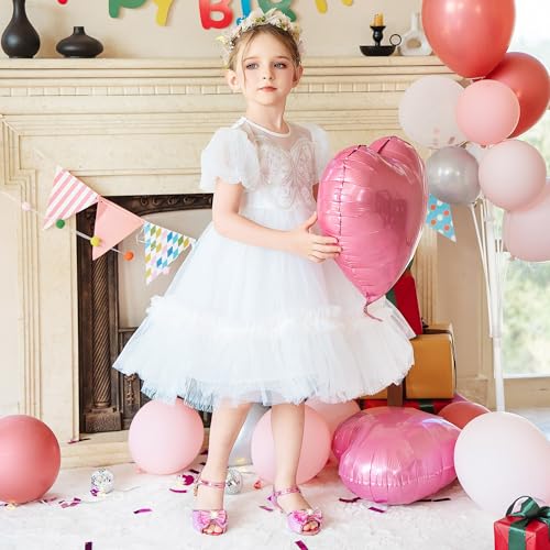 Osinnme Toddler Little Big Kid Girls Wedding Sandals3