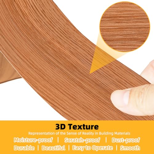 Image of GSCIT Club Wood Grain Repair Tape, 2.4 inch X 50ft Self Adhesive Red Oak Grain Repair Patch for Tables, Chairs, Baseboards, Doors, Windows, Floors, Handicraft DIY.
