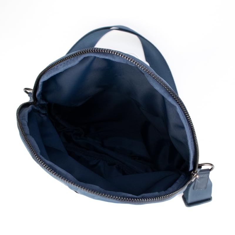 NOVELTY Borsa a Tracolla Donna in Nylon Waterproof – Borsetta a Spalla dal Design a Mezzaluna con Patta Zip, Crossbody Leggera, Regolabile e Capiente