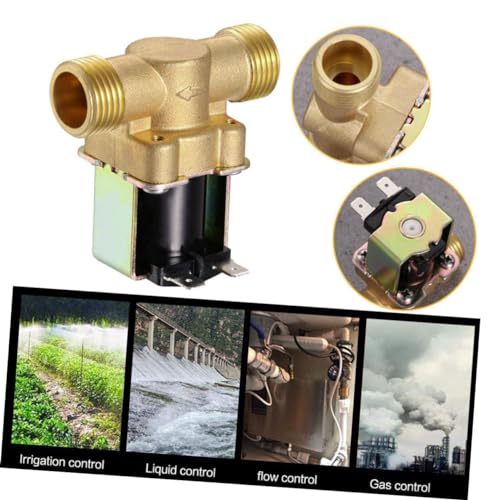 Válvula solenoide latón para automatizar riego doméstico y control de flujo 4