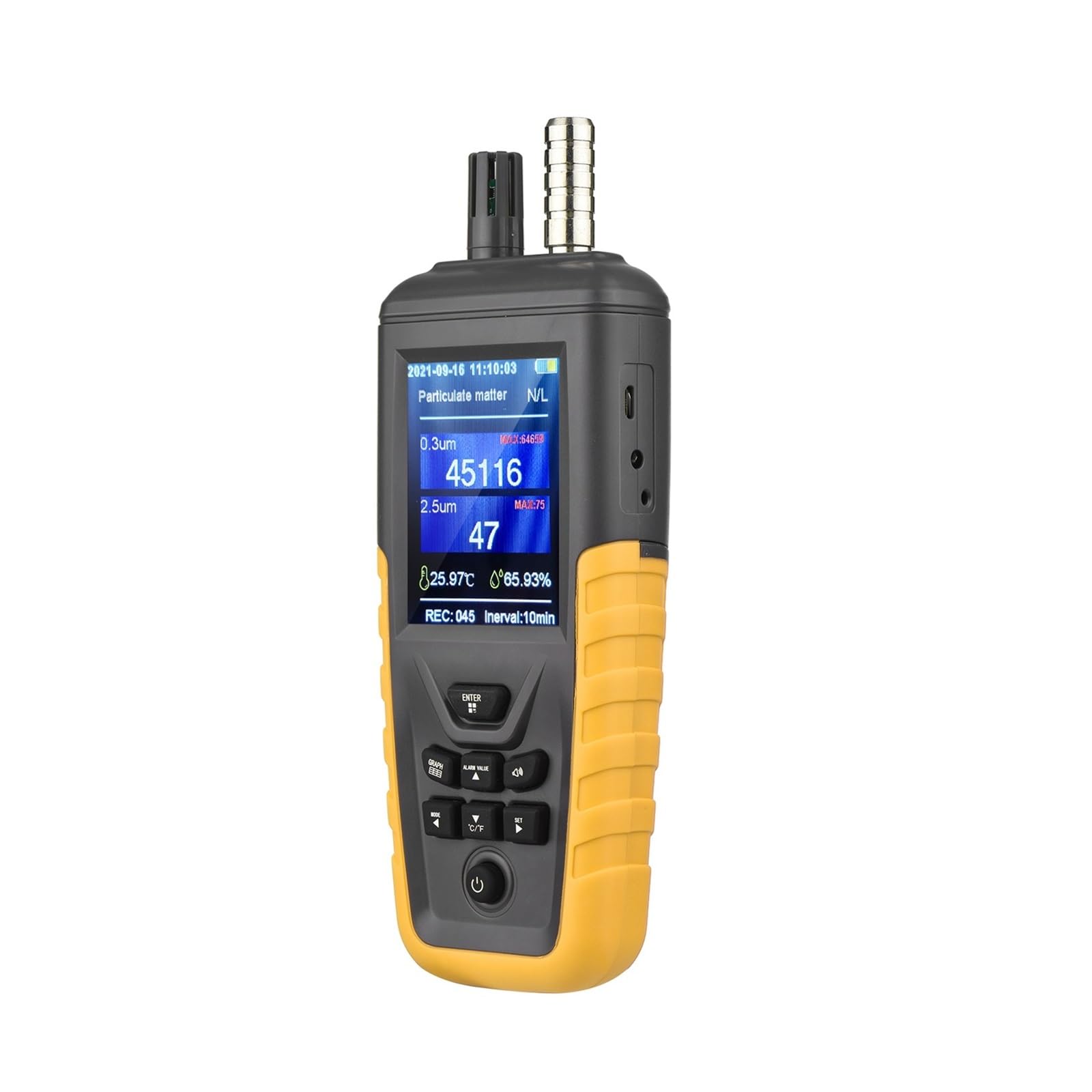 Detector de Gases, TC-8100 Monitor de Calidad del Aire Humedad Probador Multifuncional