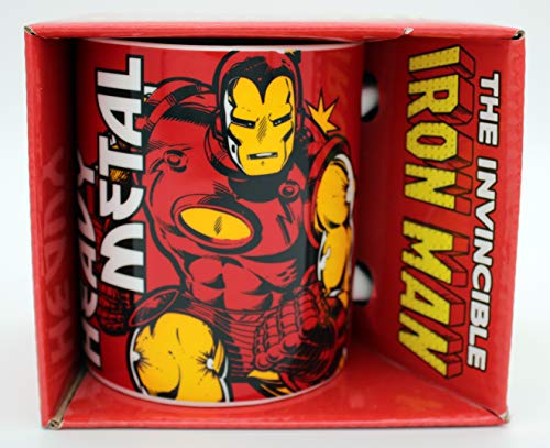 'Marvel Iron Man Classic Action Scene tazza in ceramica, motivo: The invincible Iron Man in modalità Battle '