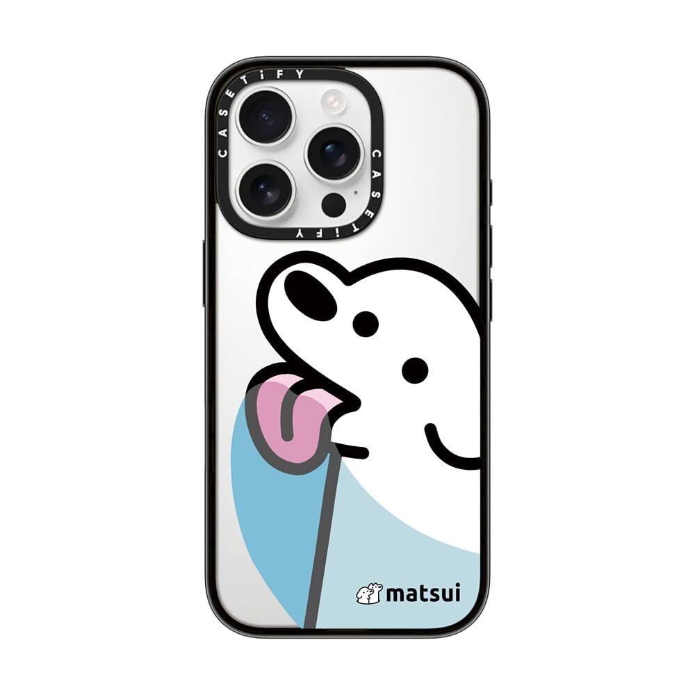 CASETiFY Compact Case for iPhone 16 Pro [Lightweight / 4 ft. 2X Military Grade Drop Protection/Slim] - Lick - Clear Black