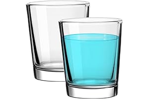 Mouthwash Cups Reusable, 2 Pack 0.8 oz Heavy Base Rinse Cups