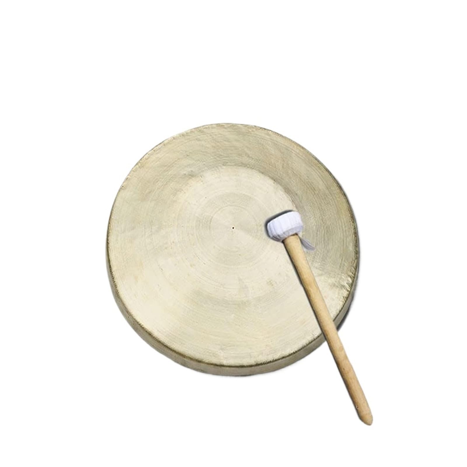 Gongs y platillos portátiles, Instrumento chino Feng Shui de Gong mano cobre y latón con percusión mazo 27-36cm(36cm)