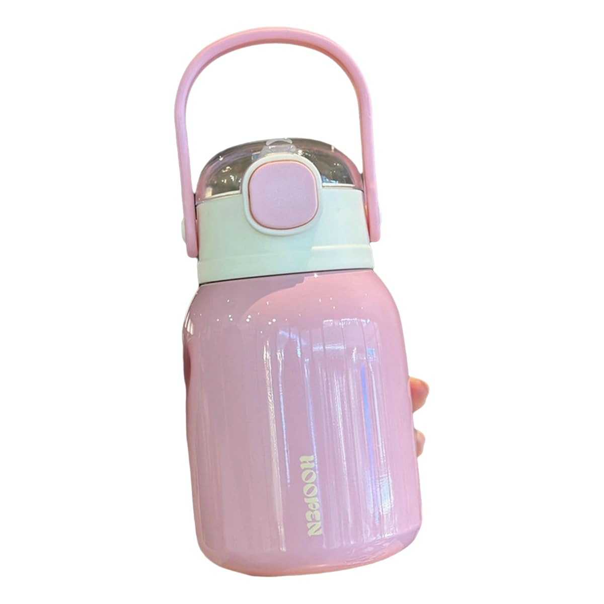 Termosy, Cup Cute Straw Tea With Filter Stainless Steel(Pink)