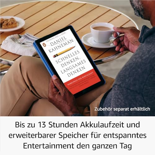 Zertifiziert und generalüberholt Fire HD 10-Tablet, brillantes 10,1-Zoll-Full-HD-Display, Octa-Core-Prozessor, 3 GB RAM, bis zu 13h Akkulaufzeit, 32 GB, schwarz, mit Werbung 4