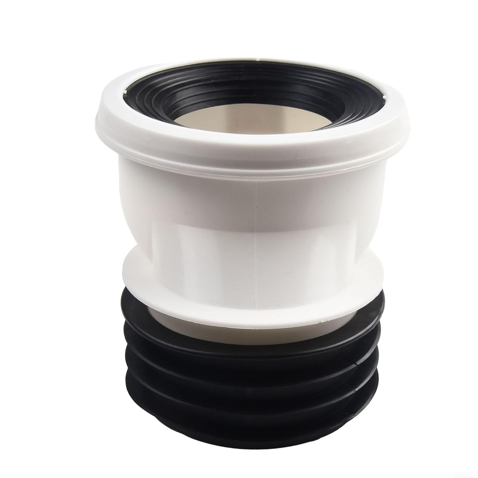 Kit de raccordement pour toilettes, ensemble de raccordement pour cuvette de WC, conception droite ou excentrique, tuyau de raccordement pour cuvette en PVC (5 cm)