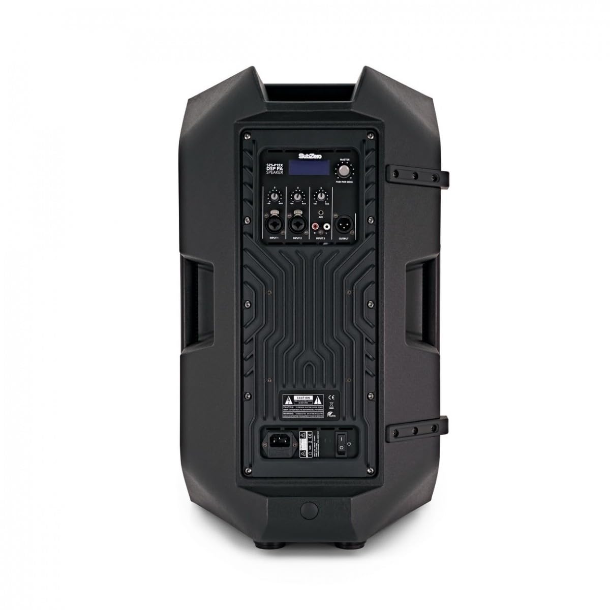 SUBZERO Altavoz Activo para megafonía de 12 Pulgadas con tecnología DSP integrada, Negro