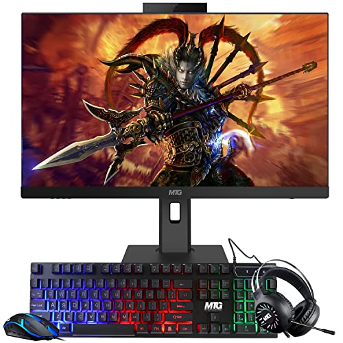 Image of Gaming All in one PC 24 inch FHD Touchscreen, MTG Yama, Intel Core i5 10th Gen, 8GB RAM, 480GB NVME | 1TB SSD, NVIDIA GT 730 4GB DDR3 Graphics, Webcam, RGB Combo, Windows 11 Home