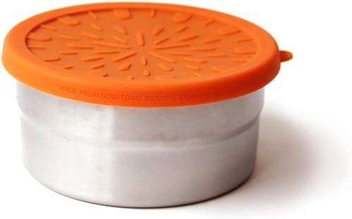 Ecolunchbox Recipiente de almacenamiento de alimentos de acero inoxidable a prueba de fugas, grande