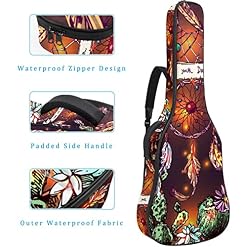 Housse imperméable pour guitare acoustique avec double bandoulière et poche Dragon Fighting avec tigre, Multicolore 06… - Les Beatles, Paul McCartney, John Lennon, RIngo Starr, George Harrison Housse imperméable pour guitare acoustique avec double bandoulière et poche Dragon Fighting avec tigre, Multicolore 06… – Image 4