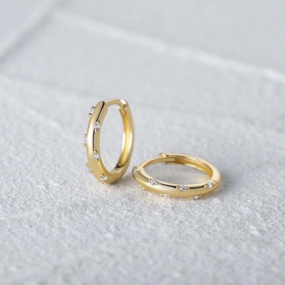 1.35Ct Round Brilliant Cut Diamond Solitaire Clip On Hoop Earrings 14k Yellow Gold Finish 925 Sterling Silver For Women's
