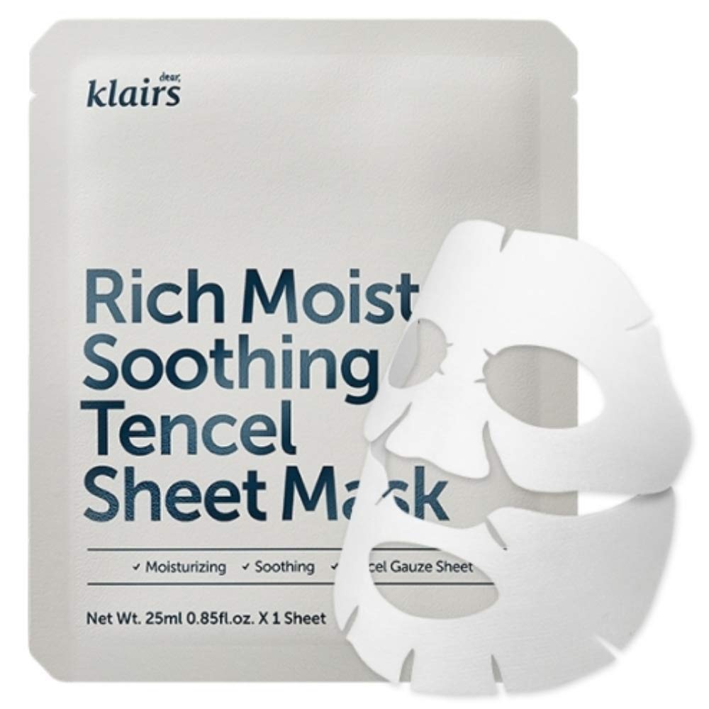 Klairs Rich Moist Soothing Tencel Sheet Mask 25ml Mask full of moisturizing nutrients