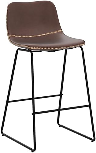 Miniatura 10 de HeuGah Juego de 1 taburetes de bar con altura de mostrador, taburetes de bar modernos para isla de cocina, taburetes de bar de 26 pulgadas de altura