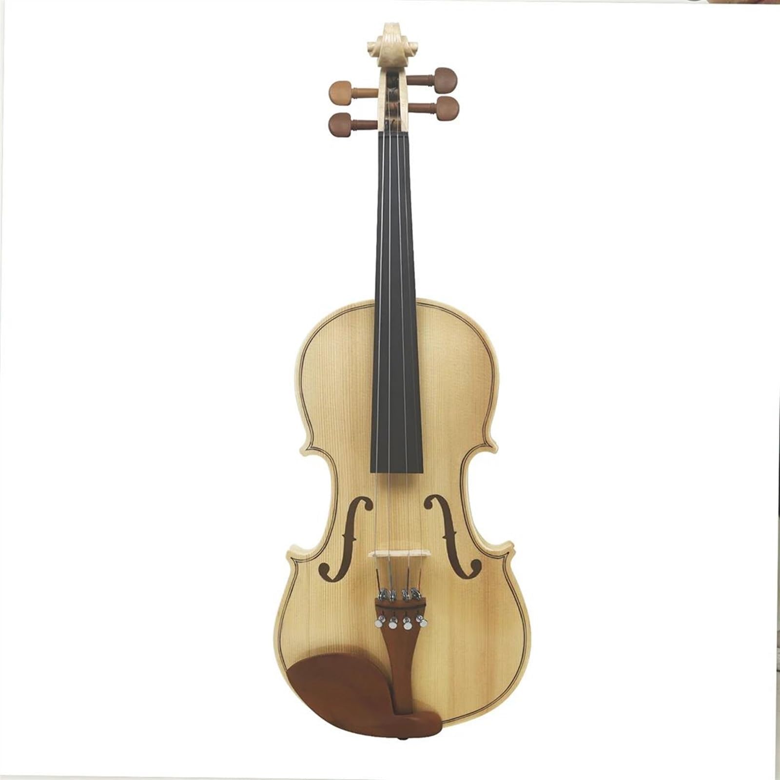 Violine 4/4 Violine, Handgeschnitzt Holzfarbe Violinen-Set Mit Bogen