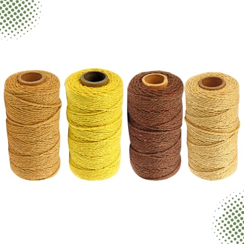 Cuerda de algodón de 2 mm Alipis: hilo grueso de colores para manualidades, macramé y camping 5