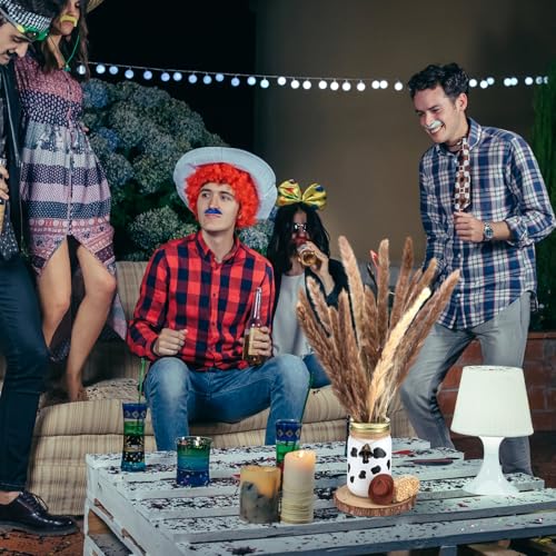 Pots Mason imprimés vache anti-table vide pour baby shower western - 7