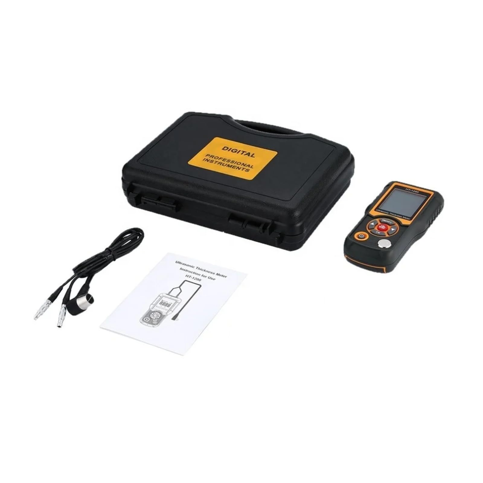 Medidor de espesor ultrasónico digital LCD, herramienta de medición, rango de 1,2 a 225 mm Detección automática