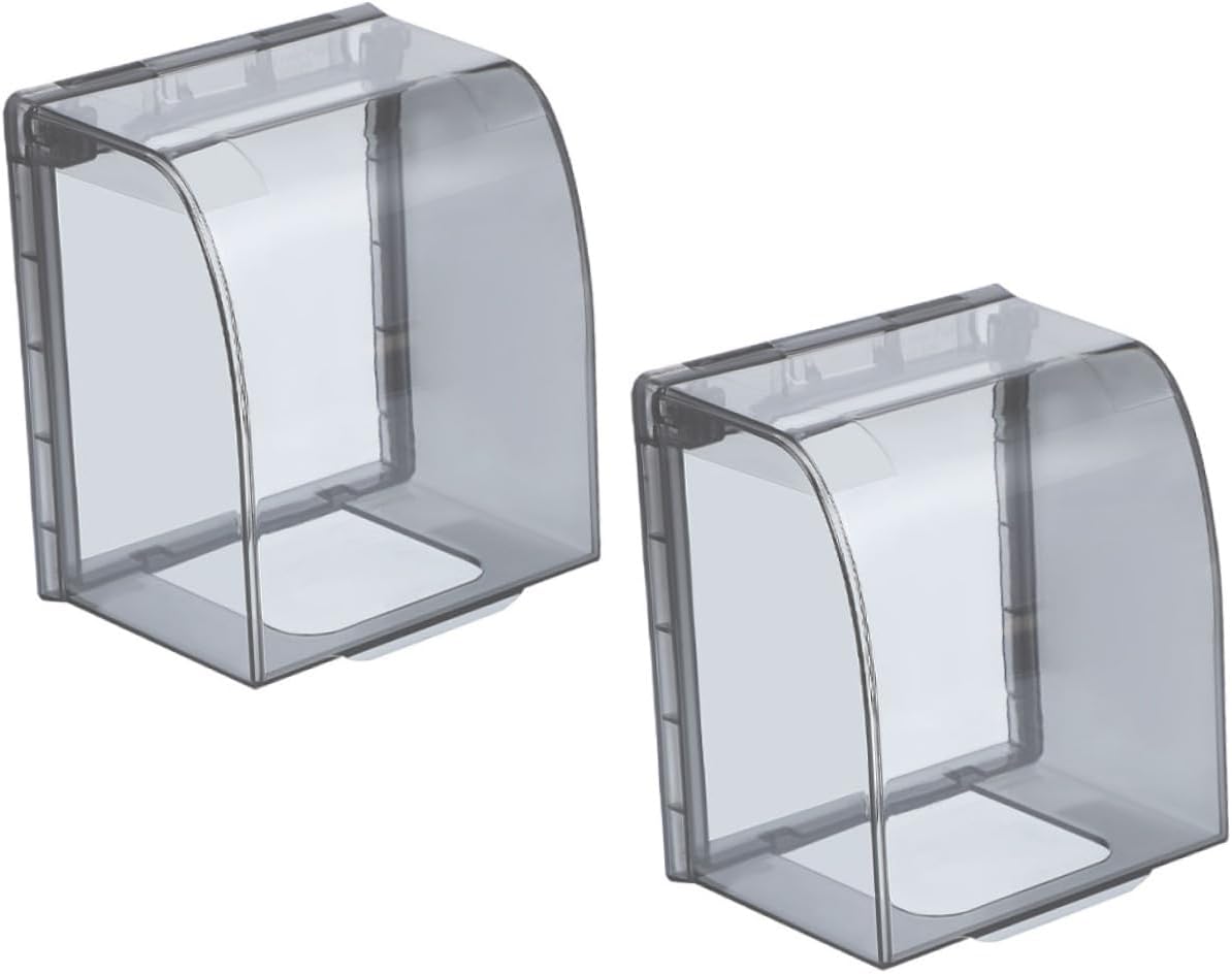 TEHAUX 5sets Home Socket Cover Adhesive Wall Socket Cover Stylish Appearance 2pcs*5